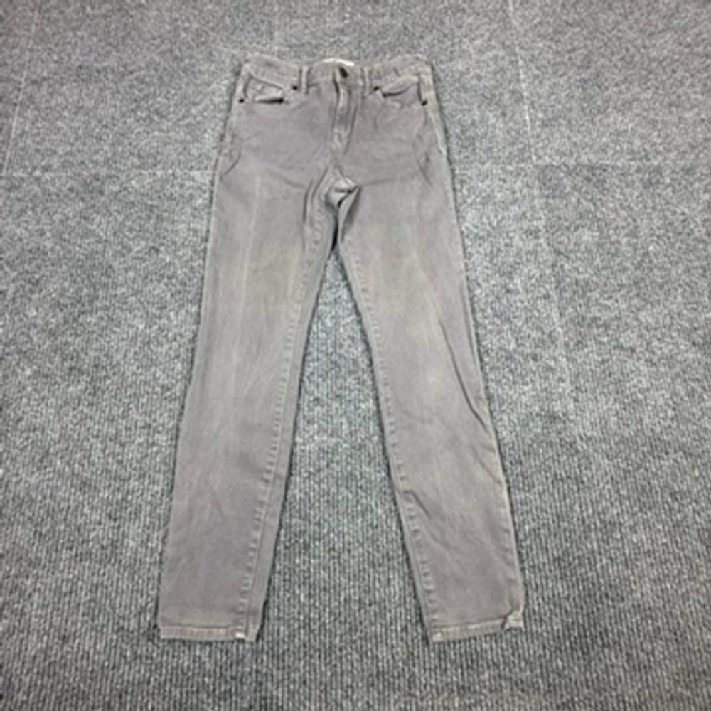 Madewell High Riser Skinny Jeans Gray Denim Size 26 C9620 Womens Stretch Pants